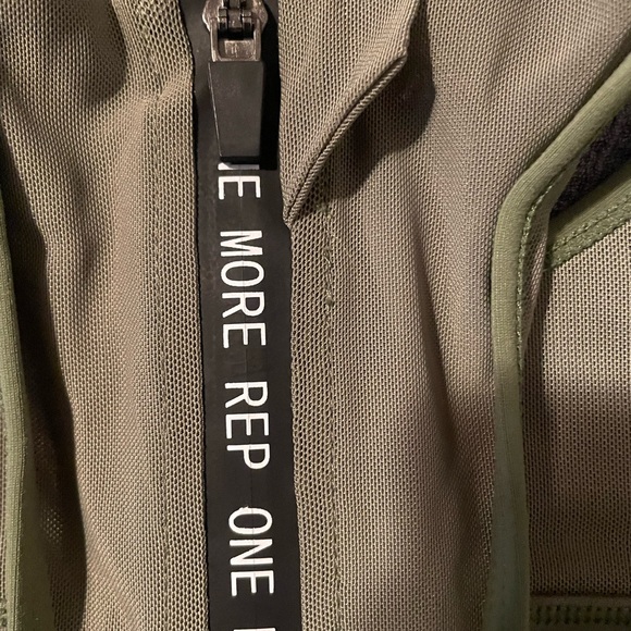 ZYIA Olive Green High Neck Sports Bra with Racerback - Picture 4 of 7